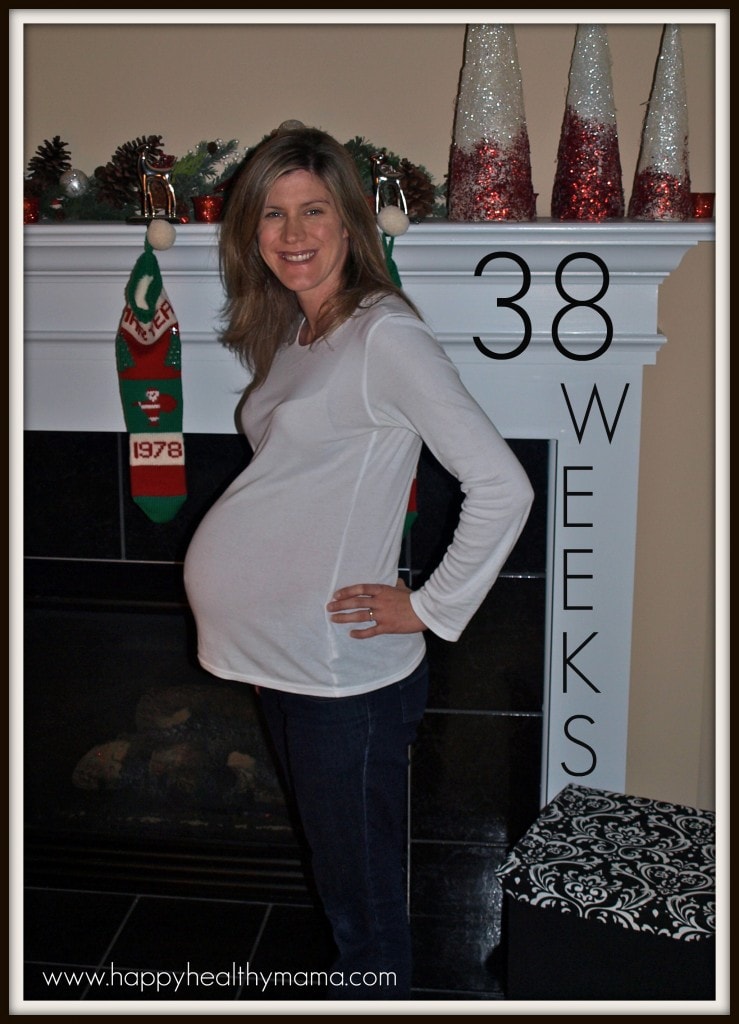 38 weeks pregnant belly picture