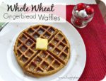 Whole Wheat Gingerbread Waffles are a healthy, yet fabulous holiday breakfast! The perfect Christmas morning breakfast! You can even make the batter the night before and they are ready to go in the morning! My whole family loves these healthy waffles.