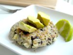 These Quinoa Patties with Black Beans and Corn are the BEST vegan patties ever. They hold together well and are full of flavor. Quinoa+Black Beans=tons of protein. Easy, clean-eating recipe.