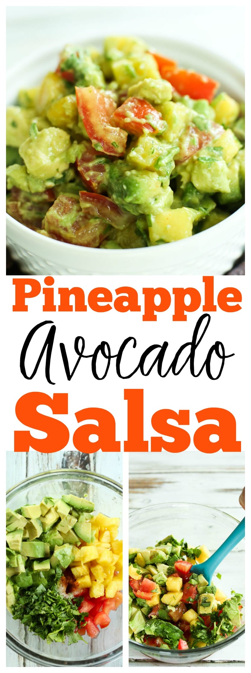 Pineapple Avocado Salsa Recipe | healthy, gluten-free, vegan salsa that is fantastic on everything from veggie burgers to chicken to fish!