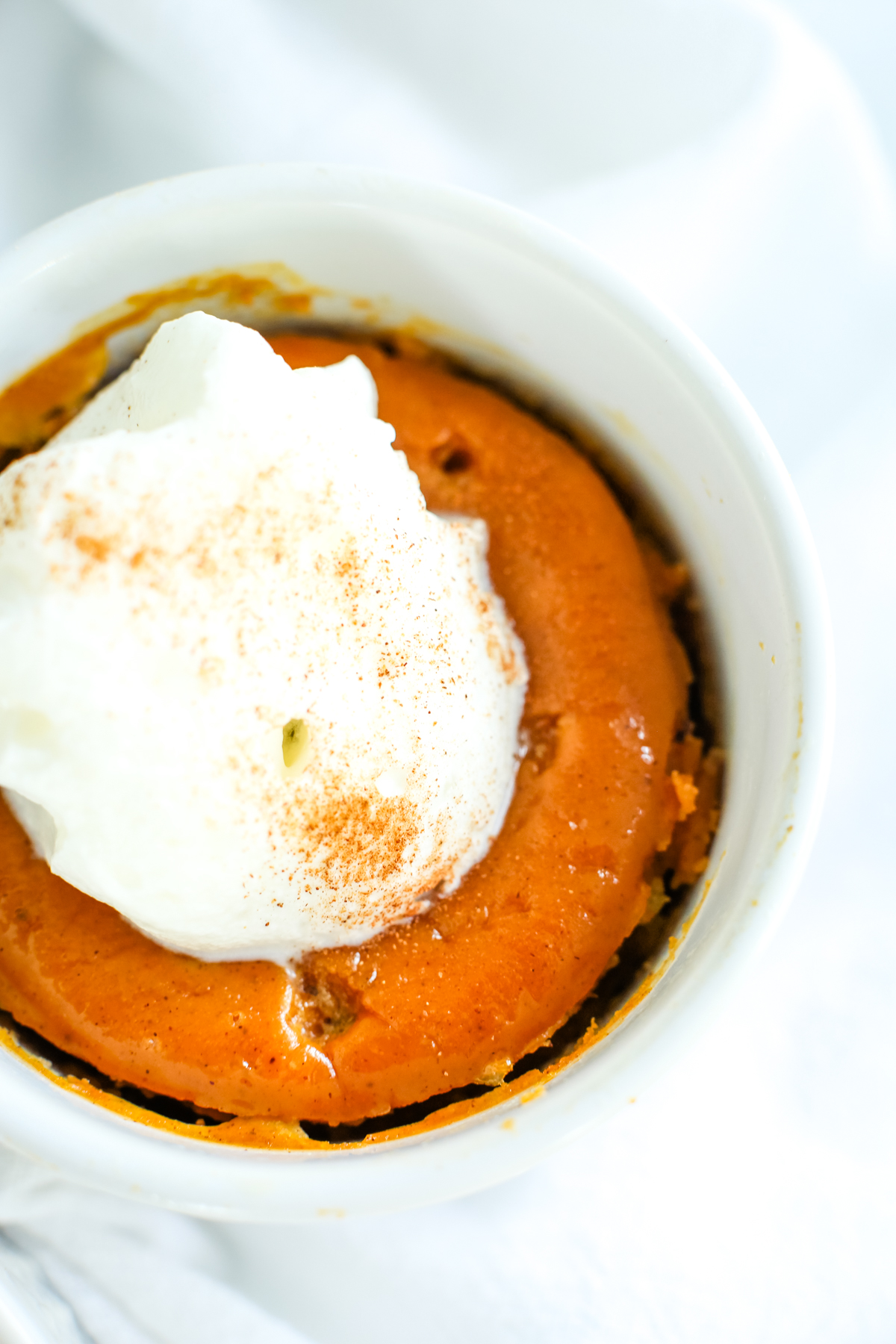 close up shot of sweet potato pudding