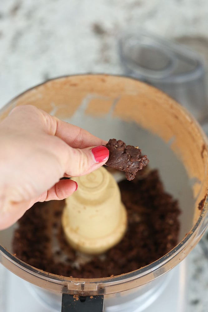 clean eating no bake brownies-the "raw" batter