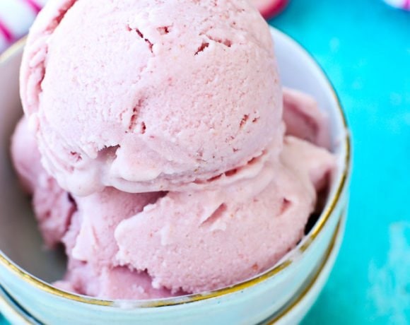 Strawberry Ice Cream recipe dairy free no refined sugar