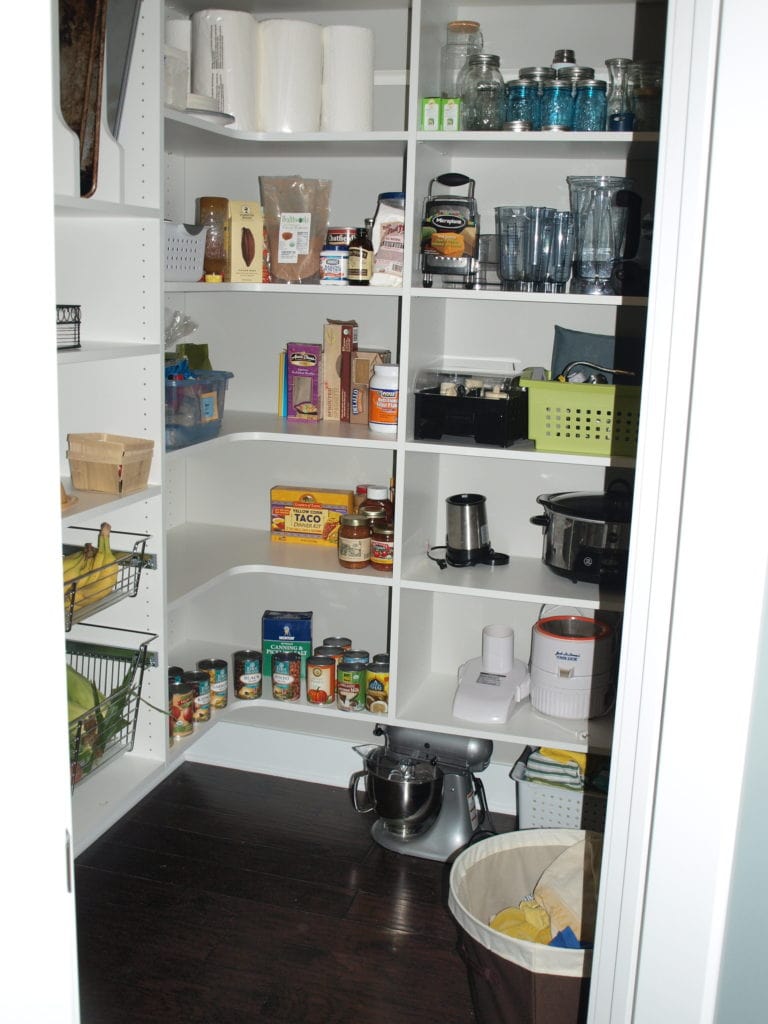 A walk-in pantry