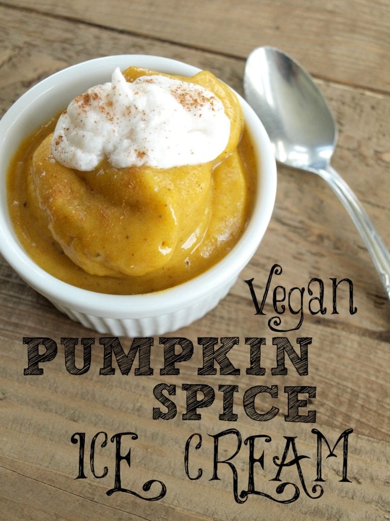 Vegan Pumpkin Spice Ice Cream Happy Healthy Mama