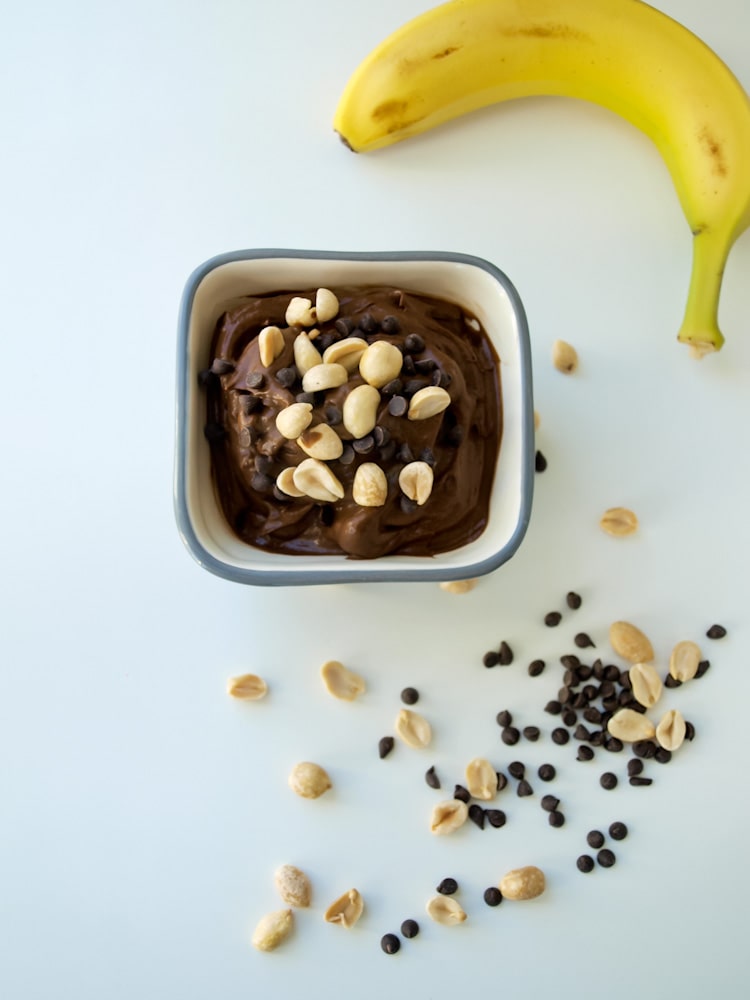 Vegan chunky monkey chocolate pudding made with AVOCADO. You won't believe how creamy and delicious this is and it's ready in 5 minutes!