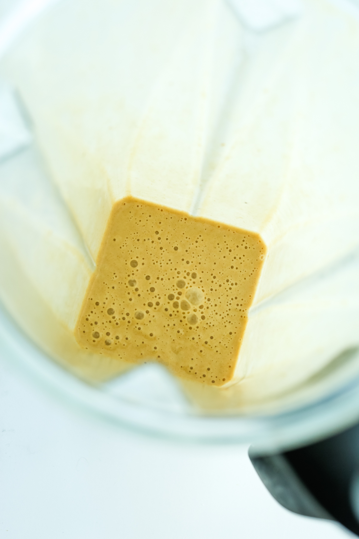 coconut milk and dates blended together