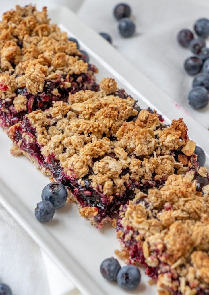 Vegan Blueberry Oat Bars Happy Healthy Mama