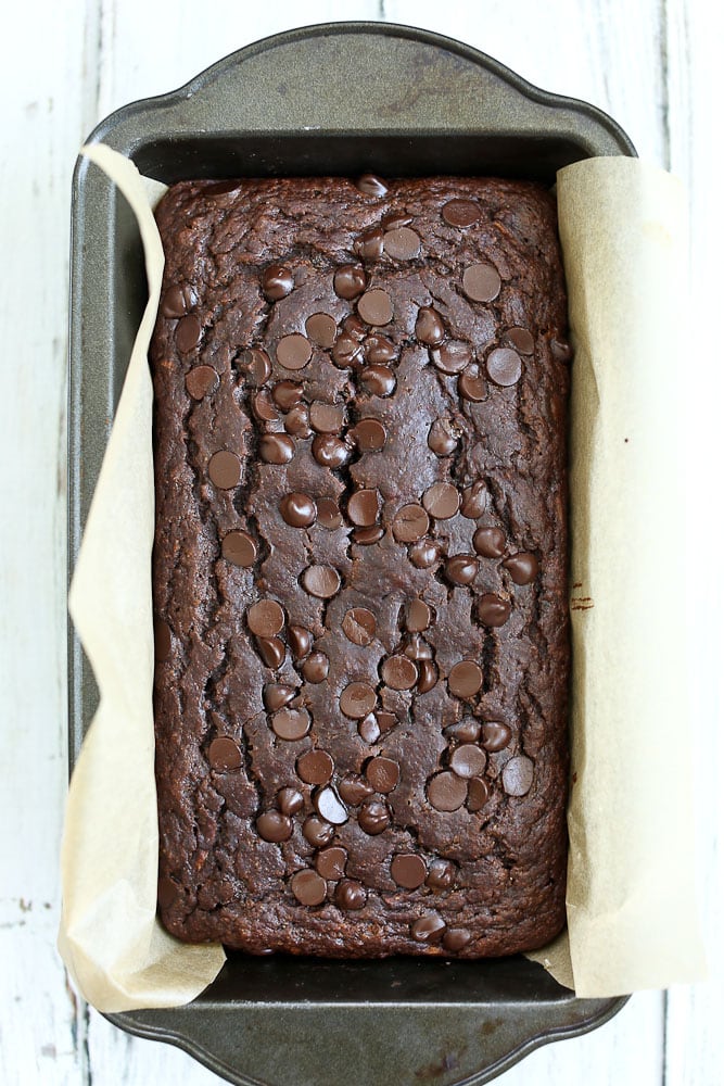 Double Chocolate Banana Zucchini Bread Happy Healthy Mama 5494