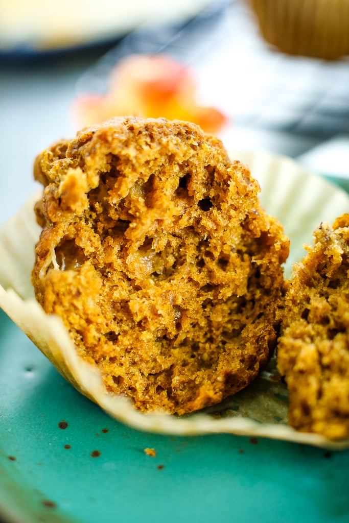the texture of healthy pumpkin muffins recipe
