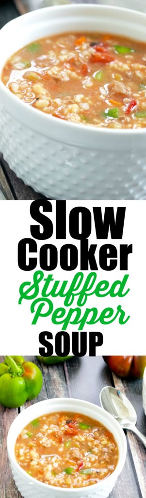 Slow Cooker Stuffed Pepper Soup