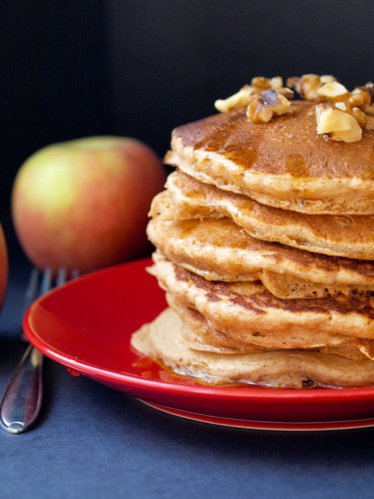 The Ultimate Whole Wheat Apple Pancakes