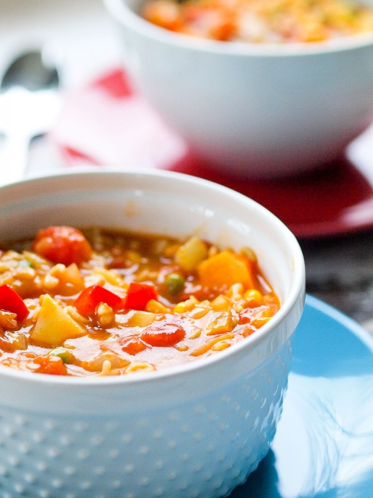 Homemade Alphabet Vegetable Soup Recipe - Happy Healthy Mama