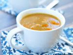 This Crockpot Vegan Coconut Curry Chickpea Lentil Soup is the easiest soup to make and is full of flavor! Low calorie, too!