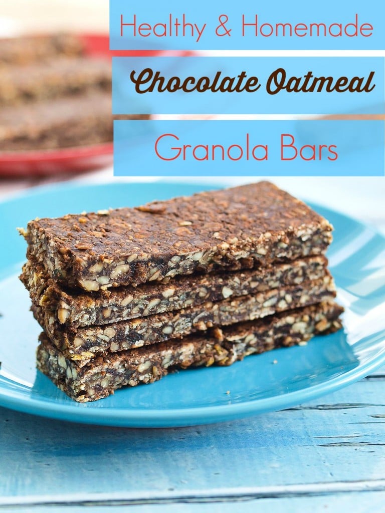 Chocolate Oatmeal Granola Bars Happy Healthy Mama