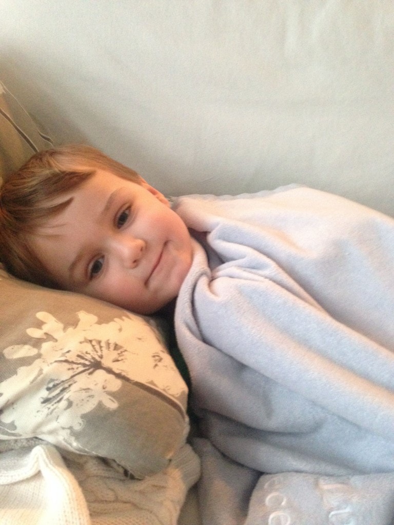 Luke after fractured tibia