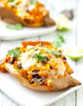 Southwest Stuffed Spaghetti Squash. An easy vegetarian main course!