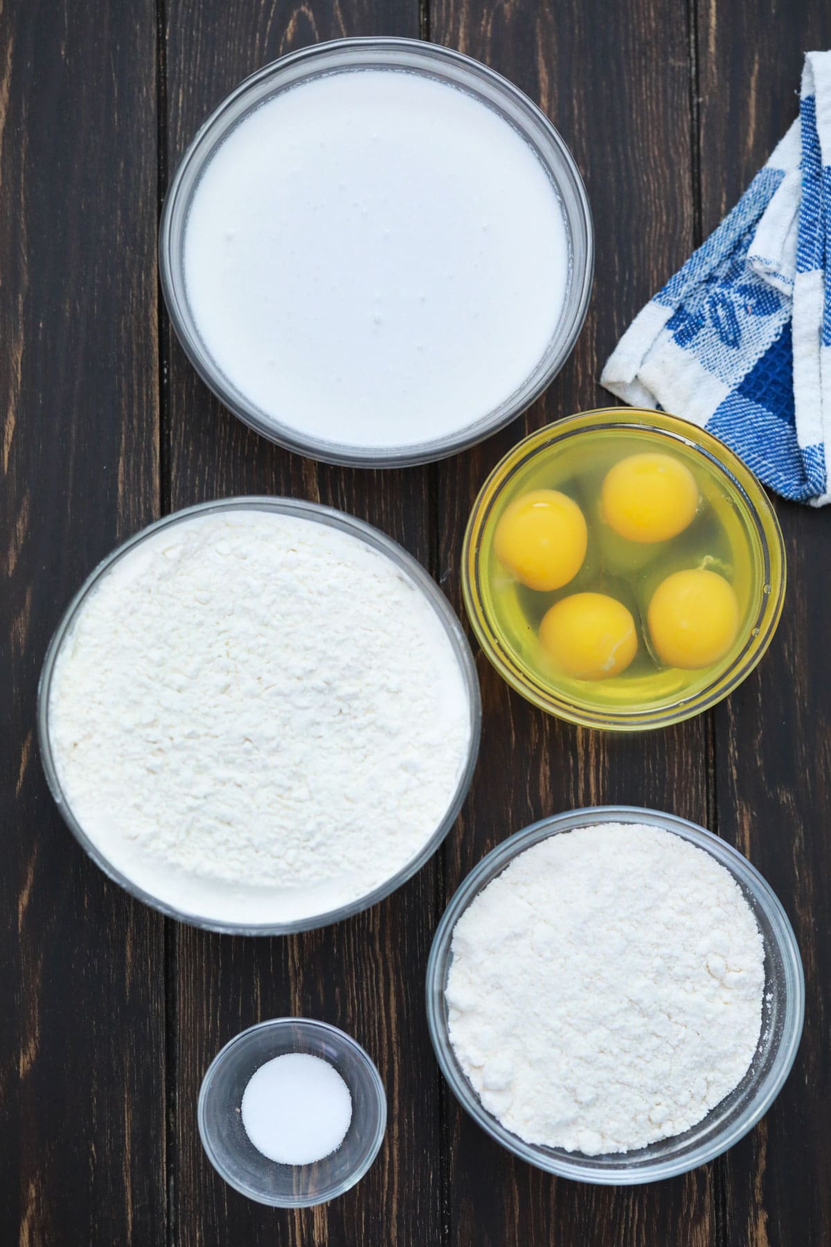 Gluten free Flatbread recipe ingredients