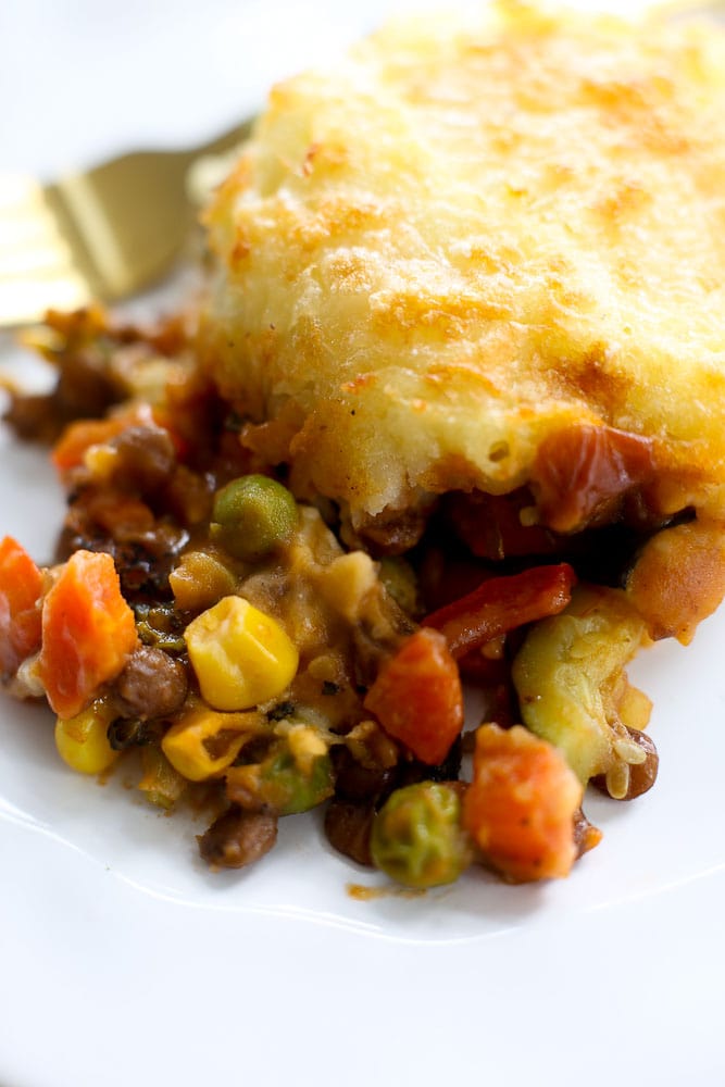 Vegetarian Shepherd's Pie Recipe - Happy Healthy Mama