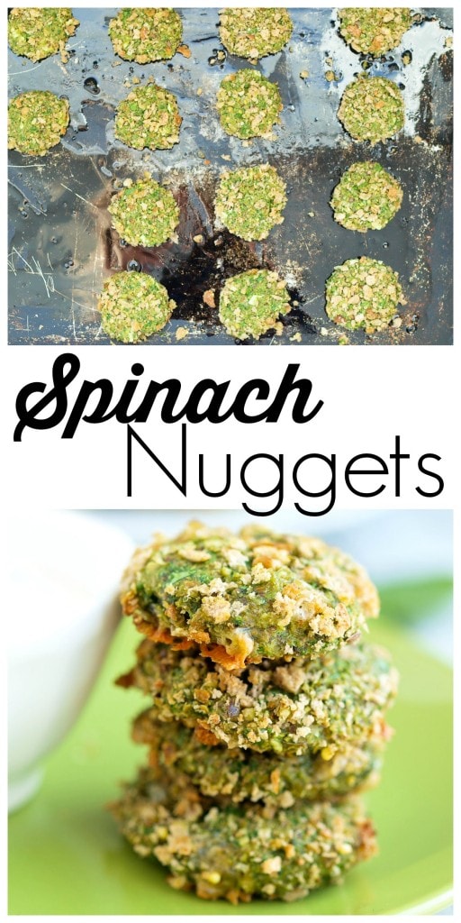 These homemade spinach nuggets are perfect for toddlers, kids, or adults! They are totally addicting dipped in ranch dressing. This is a great way to eat more greens!
