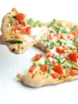 Spring Pizza with Homemade Whole Wheat Pizza dough. It's an easy recipe for healthy pizza dough!