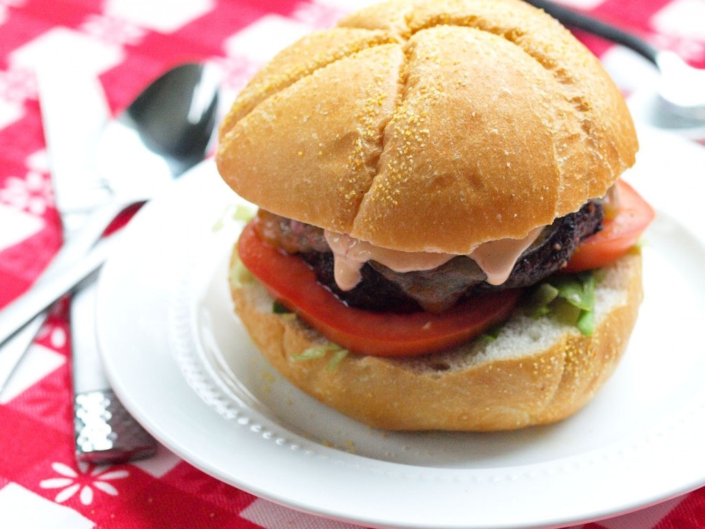 Perfect for summer grilling! This Portobello Mushroom burger is a great grill recipe and even the meat lovers love this vegetarian burger! You'll be making this grilled Portobello Mushroom recipe all summer long!