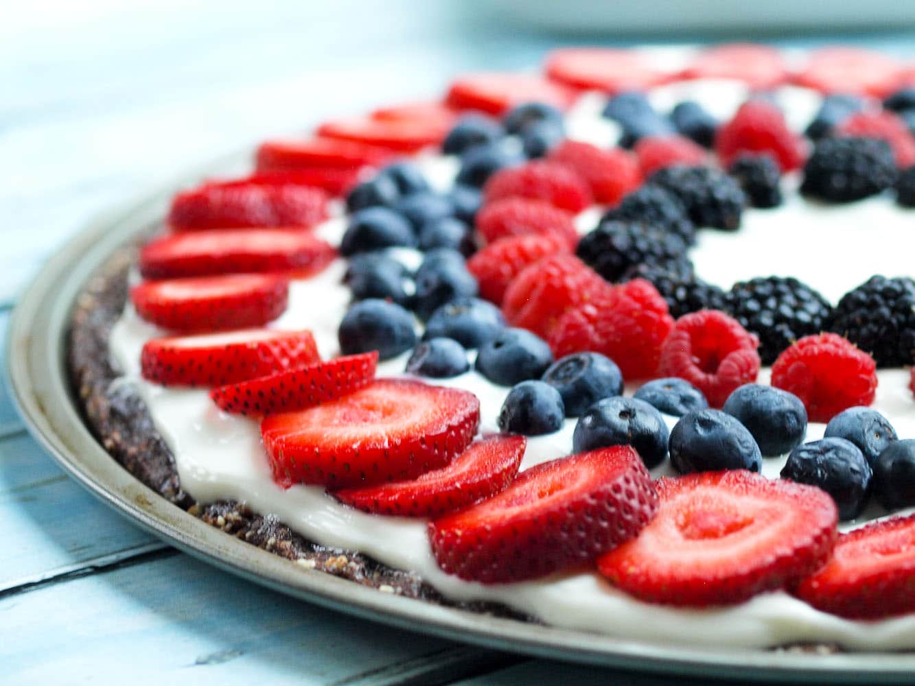 Easy & Healthy Fruit Dessert Pizza - Happy Healthy Mama