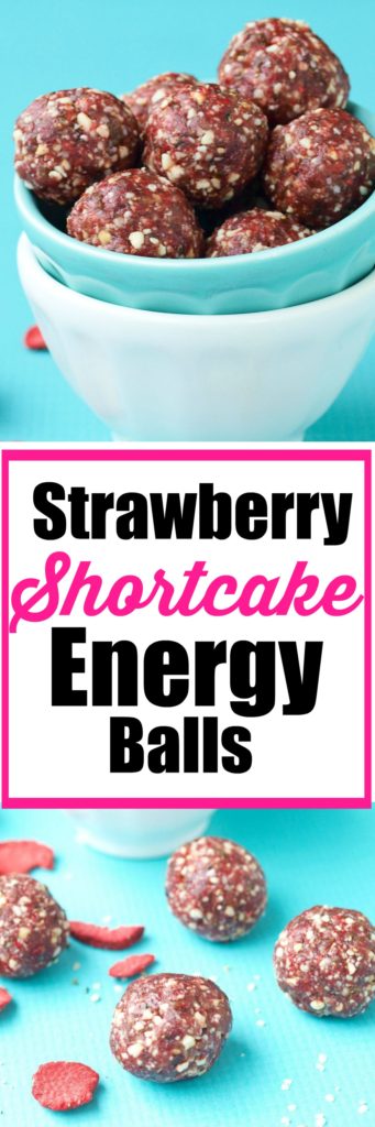 Strawberry Shortcake Energy Balls - Happy Healthy Mama