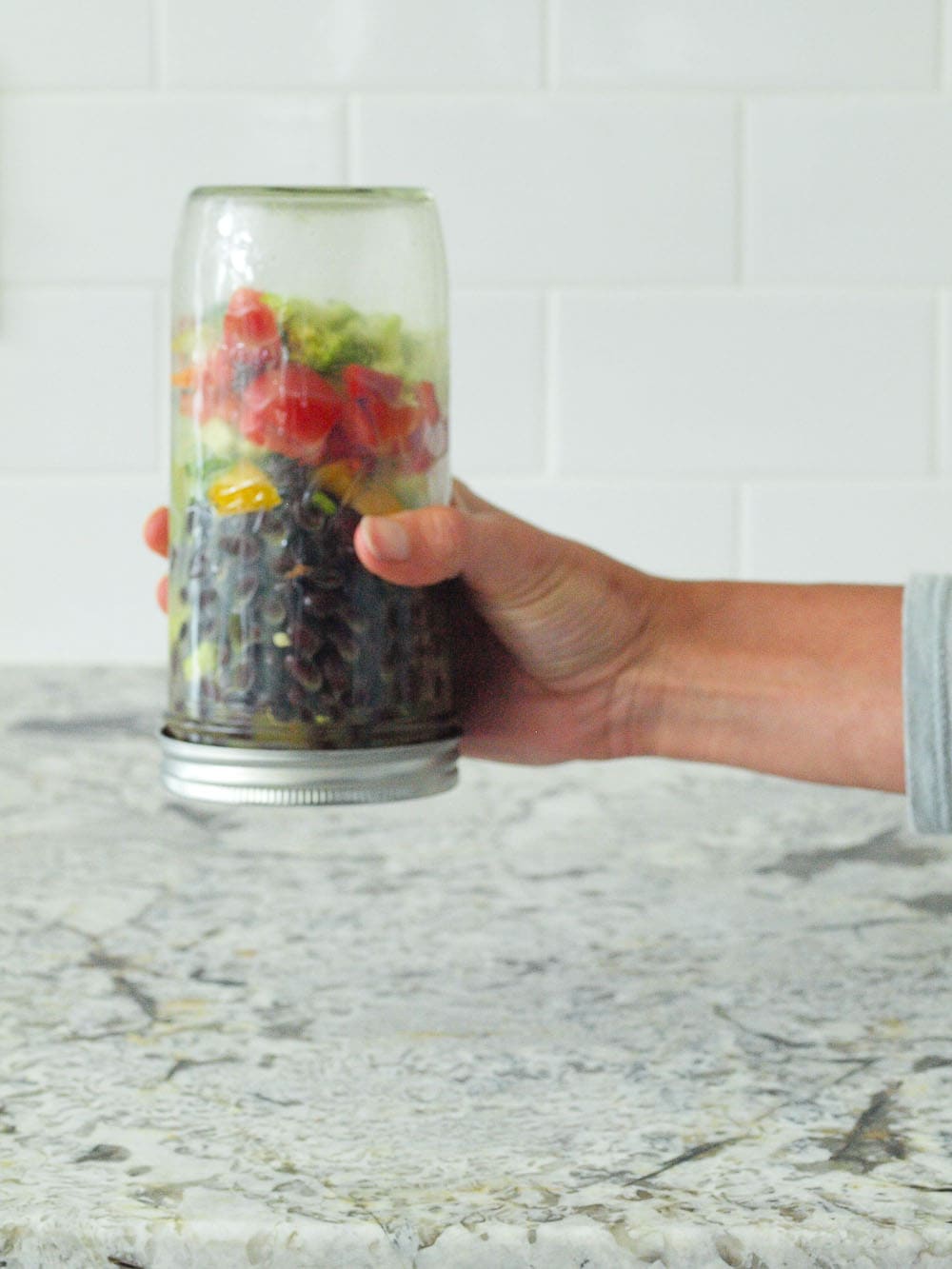 Rainbow Rice and Beans---This healthy lunch is made quickly with Minute Ready to Serve Whole Grain Medley Rice Blend. The portion controlled, portable precooked grains make this the perfect lunch to pack for school or work!