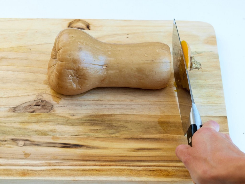 How to Cook Butternut Squash in the crockpot. It's so much easier to cook your butternut squash this way! How many times would your dinner prep be easier if you already had a cooked squash? More of a how-to than a recipe, but the post gives recipes ideas on what to do with the cooked squash. P.S. cutting through a butternut squash is so much easier when it's already cooked!