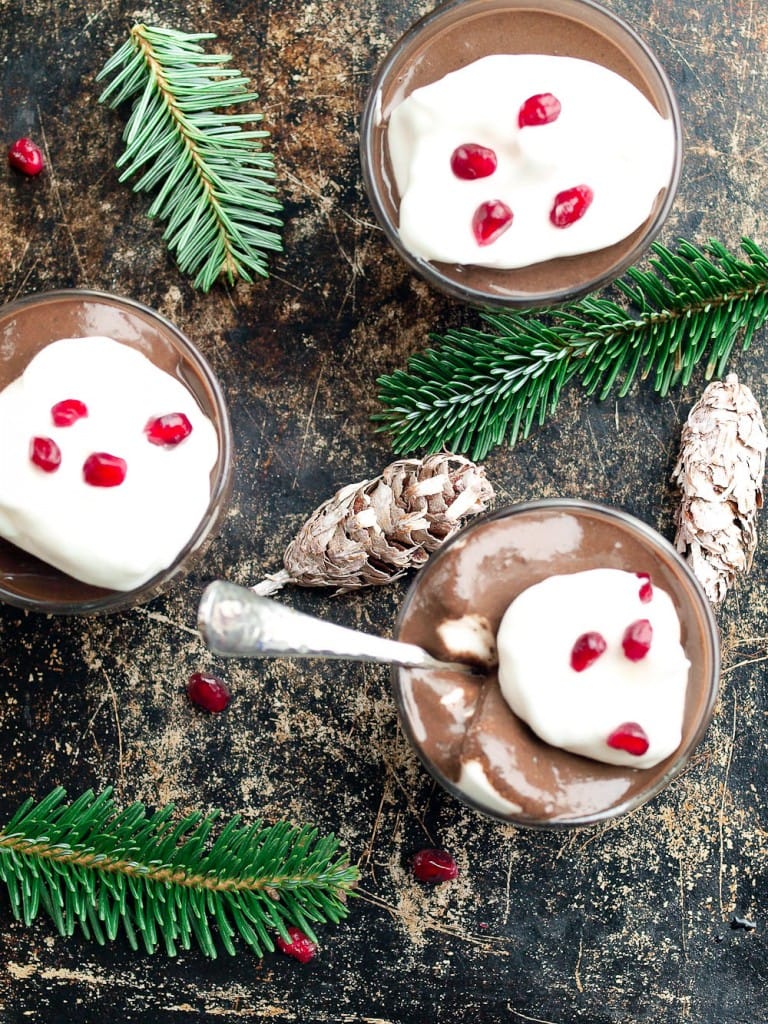 Vegan Chocolate Pudding recipe. This vegan chocolate pudding is NOT made with avocado or tofu. You won't believe what makes this pudding the healthiest pudding you've ever had. Best-tasting, too!