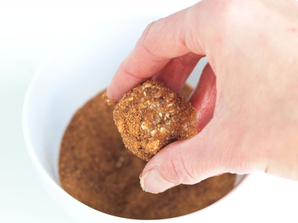 Vegan and Healthy Thumbprint Cookie Recipe. These thumbprint cookies are whole grain, naturally sweetened, and take less than 30 minutes total to make! Yep--quick, easy, AND healthy. 