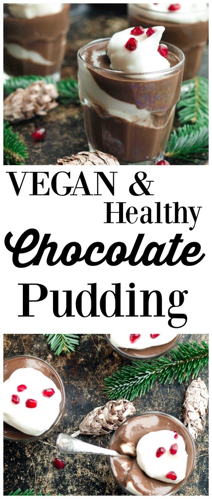 Vegan Chocolate Pudding recipe. This vegan chocolate pudding is NOT made with avocado or tofu. You won't believe what makes this pudding the healthiest pudding you've ever had. Best-tasting, too!