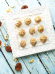 Coconut Apricot Energy Balls recipe. Vegan, gluten-free recipe, no added sugar, takes about 10 minutes to make. Great portable snack idea to have on hand--my kids love these.