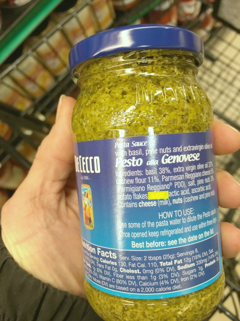 Foods with added sugars