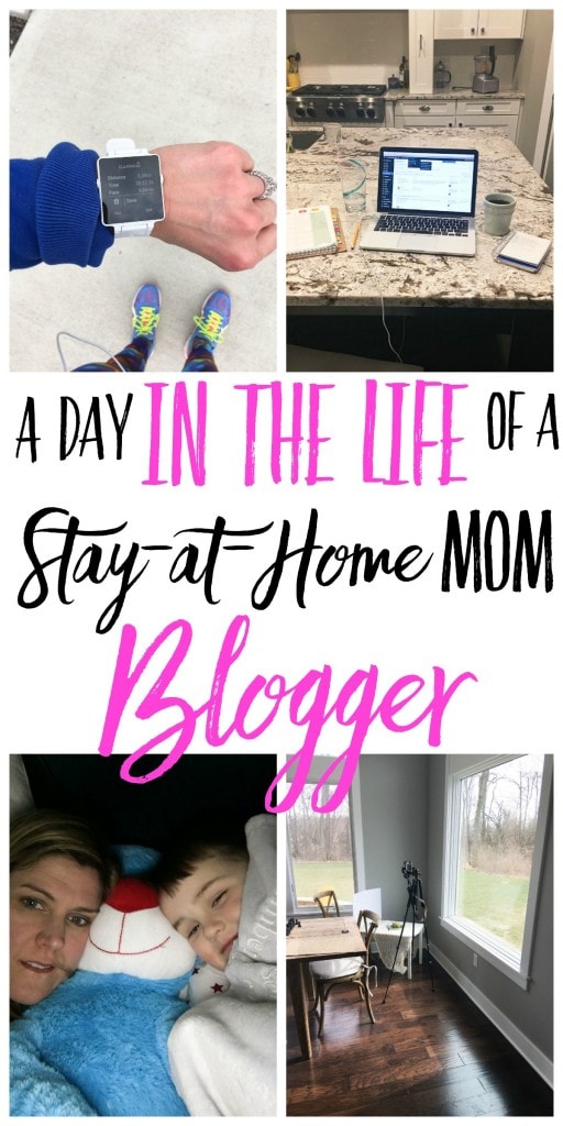 A day in the life of a stay-at-home mom blogger. Ever wonder what life would be like as a mom who blogs? This is a peek behind the scenes showing what it's really like!