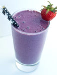 This is The Husband Protein Smoothie. An all-natural, vegan smoothie with over 20 grams of protein without any protein powder! This keeps my 6'4" husband full until lunch time! A great quick and healthy breakfast idea.
