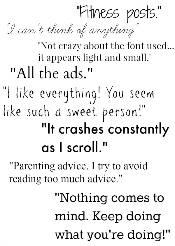 Happy Healthy Mama Survey Results