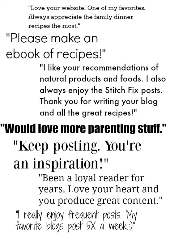 Happy Healthy Mama Survey Results