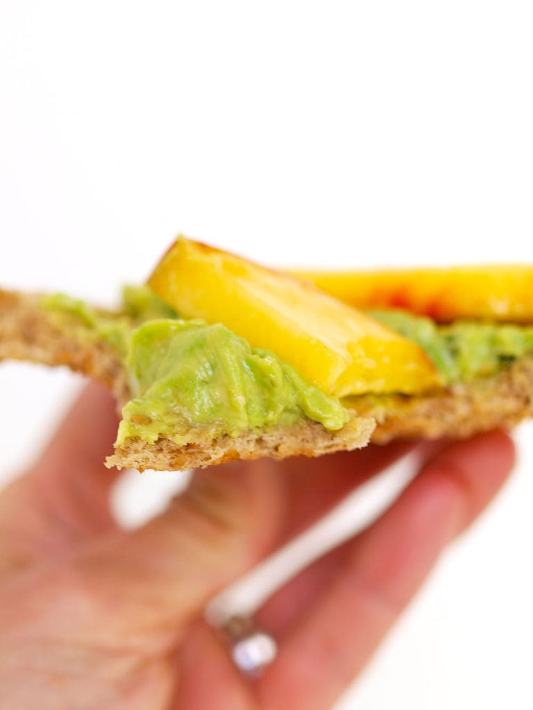 Avocado Toast with Peaches