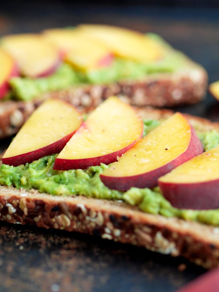 Avocado Toast with Peaches