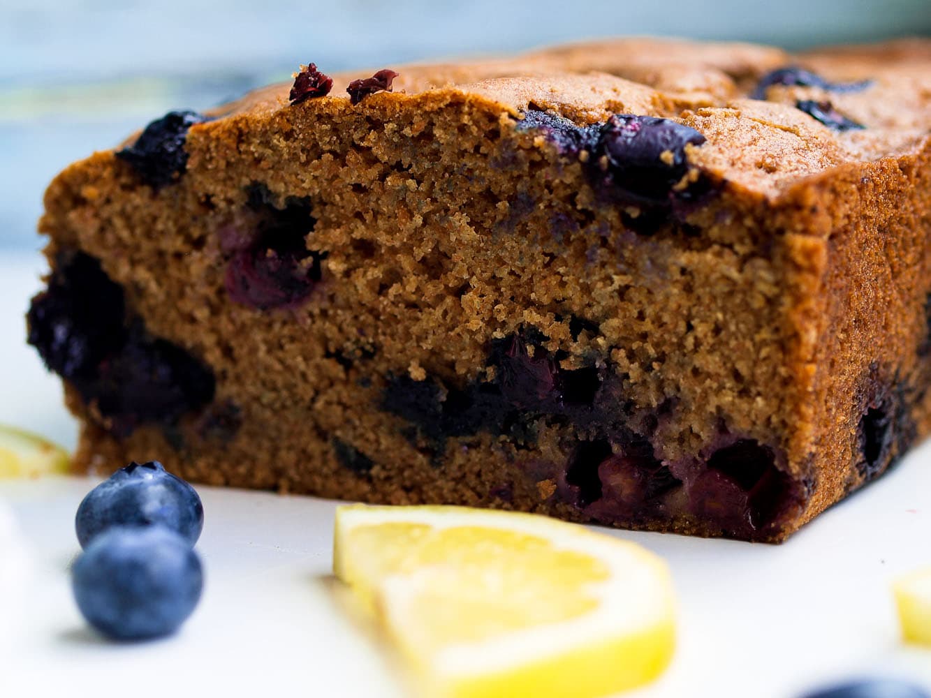 Blueberry Lemon Spelt Quick Bread
