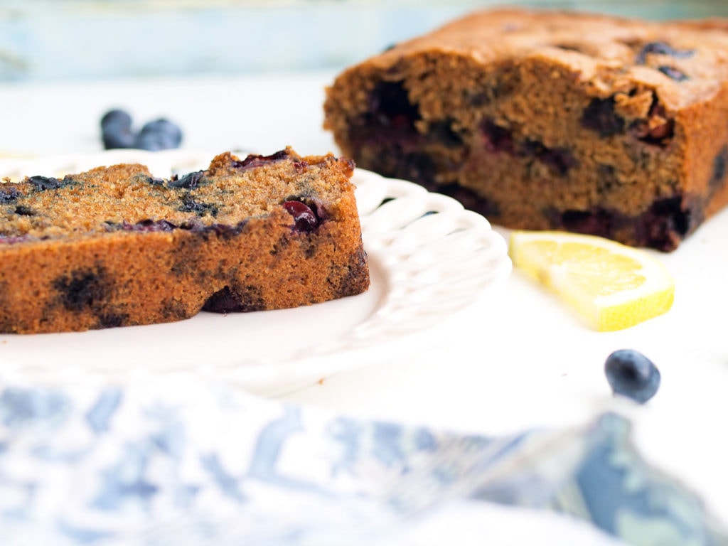 Blueberry Lemon Spelt Quick Bread