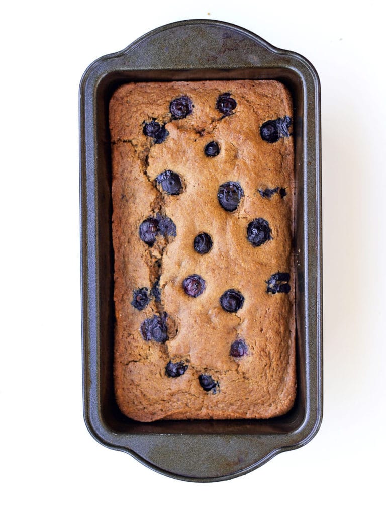 Blueberry Lemon Spelt Quick Bread