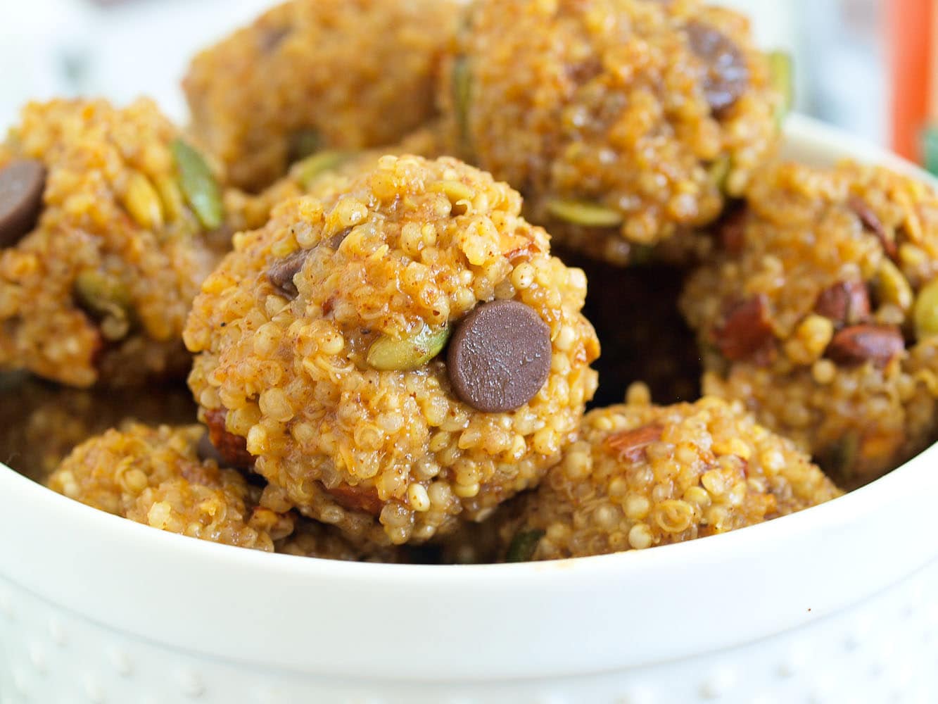 Pumpkin Spice Quinoa Snack Balls