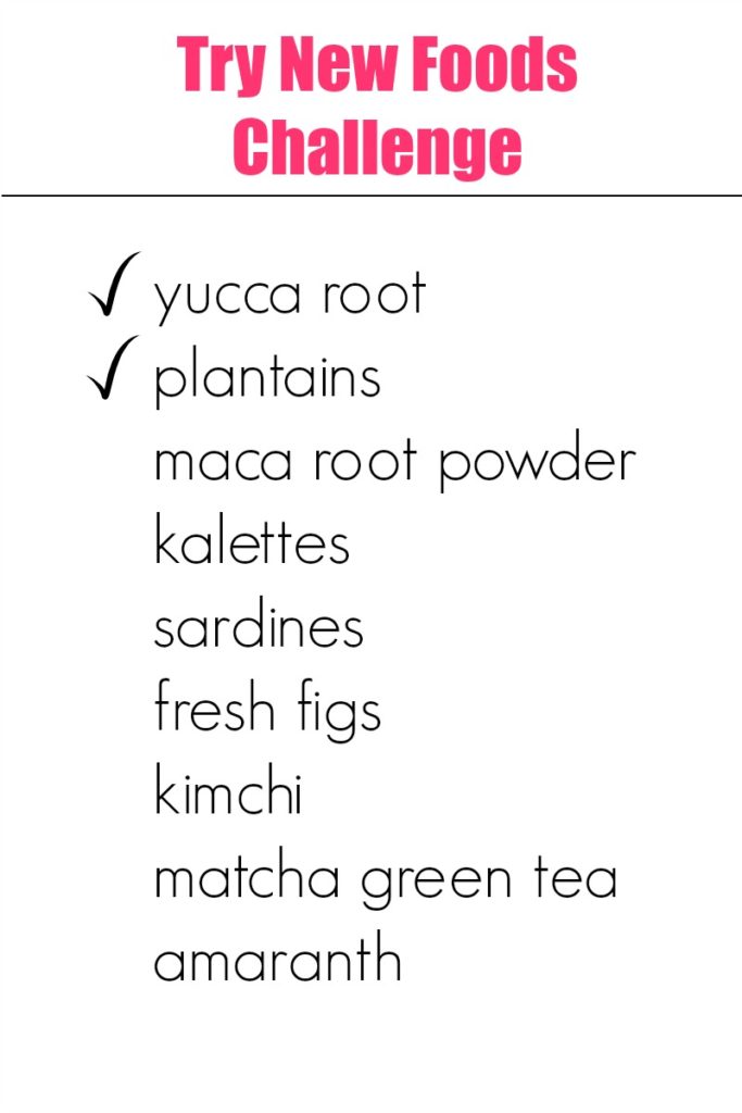 Try New Foods Challenge