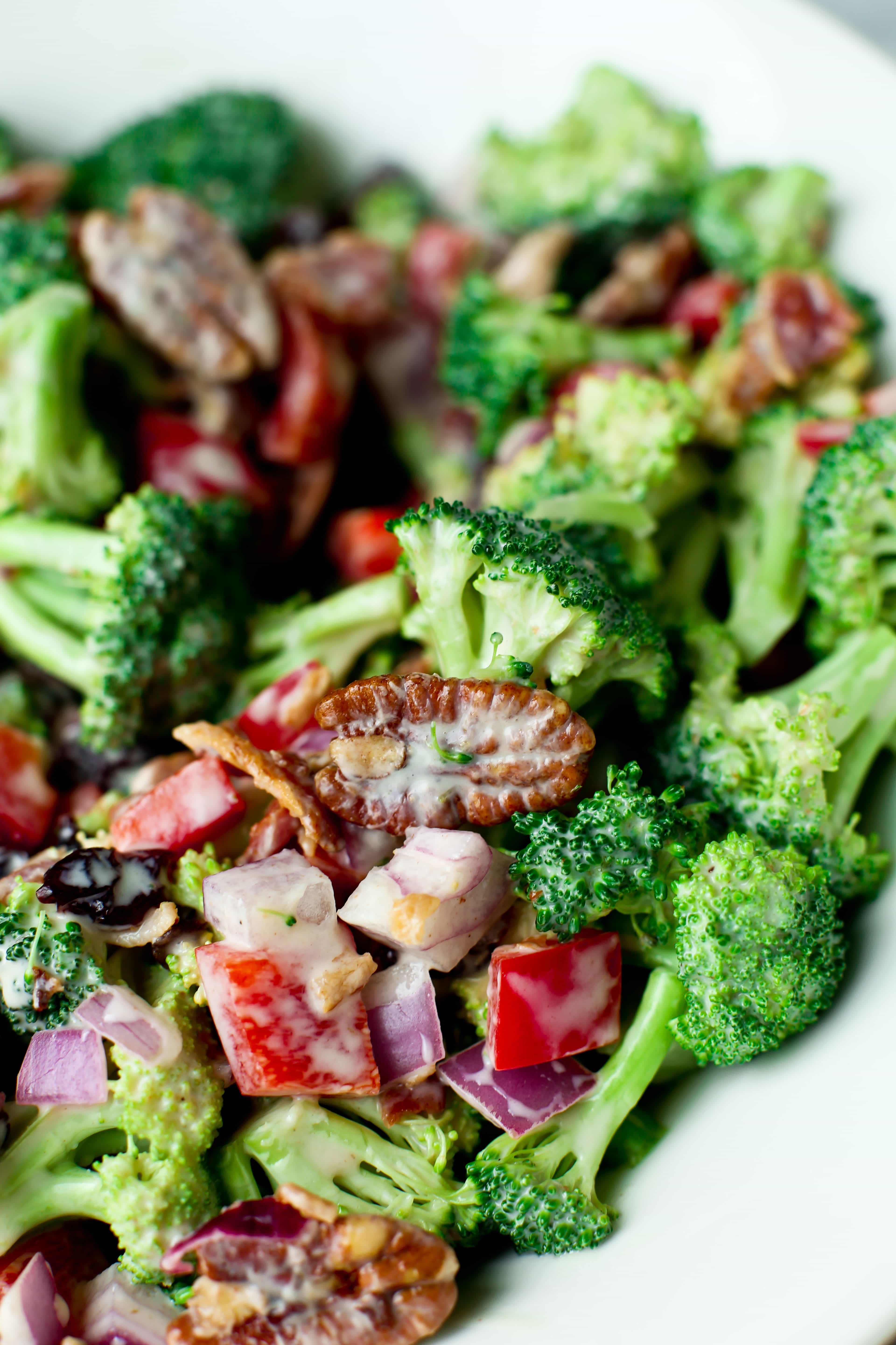 Broccoli Salad with yogurt dressing