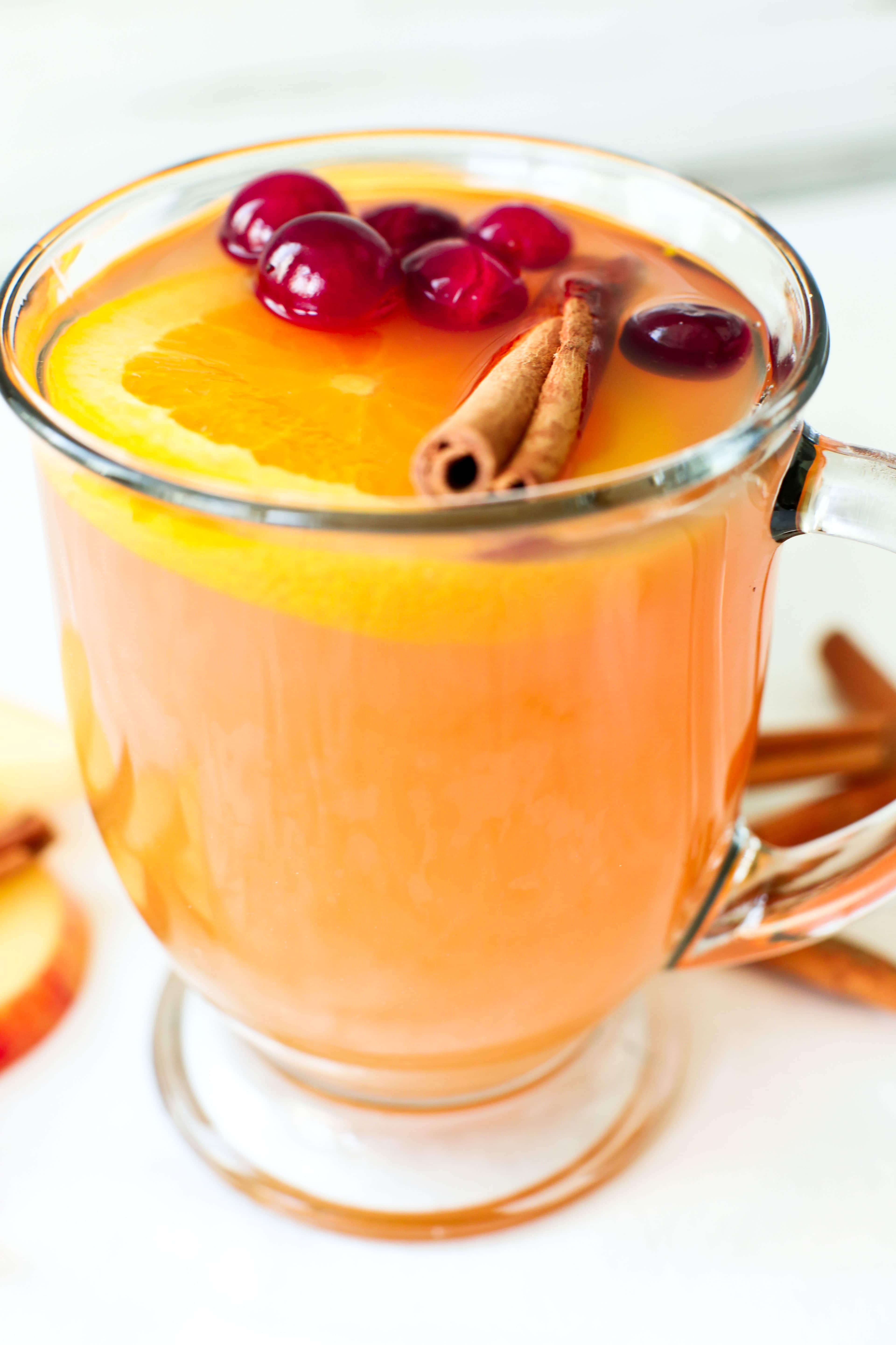 Hot Mulled Apple Cider in the CrockPot® Slow Cooker Happy Healthy Mama ...