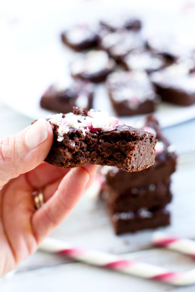 Peppermint Brownies vegan gluten-free