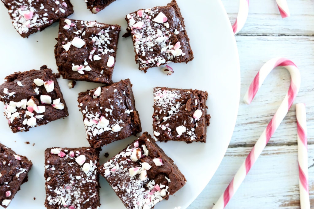 Peppermint Brownies vegan gluten-free
